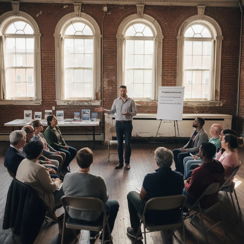 Водитель получает помощь на обочине с помощью опытного механика.