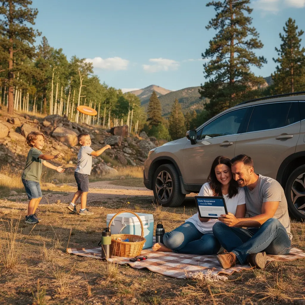 Изображение автомобиля, попавшего в аварию, с акцентом на страховку ответственности.